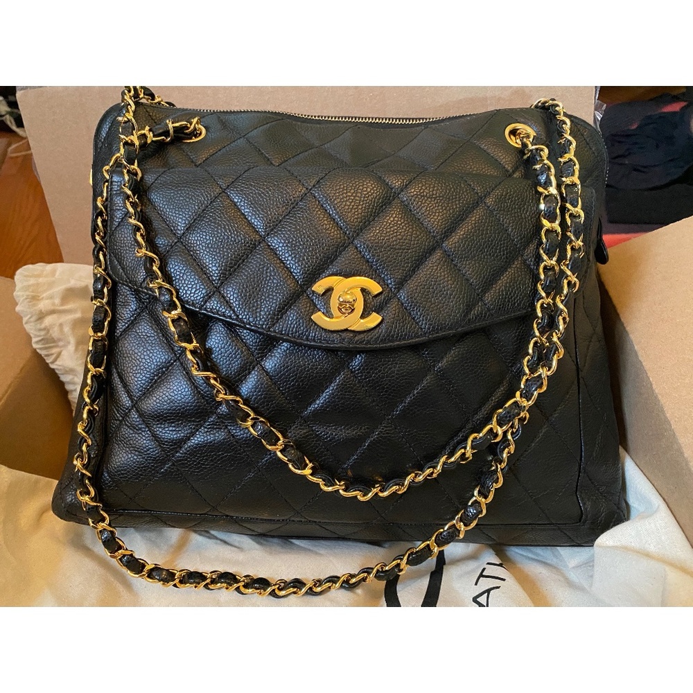 WOW! Amazing Authentic Vintage Chanel Caviar Tote